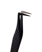 Lash Tweezers with Featherd Grip